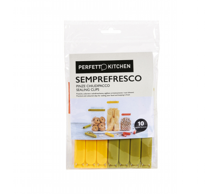 Pinze chiudi pacco Semprefresco - set 10 pezzi - Perfetto - 29010 - 8052474290106 - DMwebShop