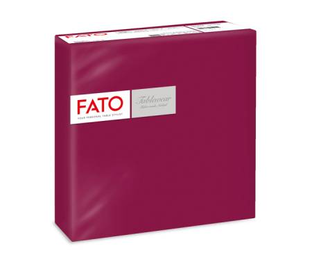 Tovagliolo linea AirLaid - carta - 40 x 40 cm - bordeuax - conf. 50 pezzi - Fato - 88400401 - 8000664505158 - DMwebShop