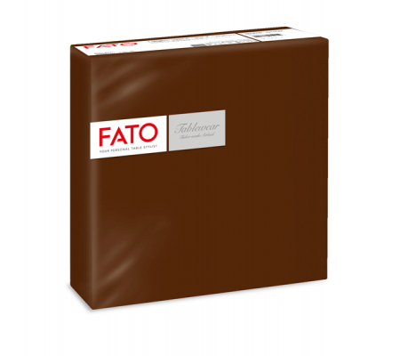 Tovagliolo linea AirLaid carta - 40 x 40 cm - cacao - conf. 50 pezzi - Fato - 88404901 - 8000664505257 - DMwebShop