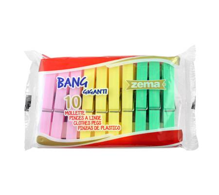 Mollette per la biancheria - colori assortiti - conf. 10 pezzi - No Brand - 3959800 - 8007175010508 - DMwebShop
