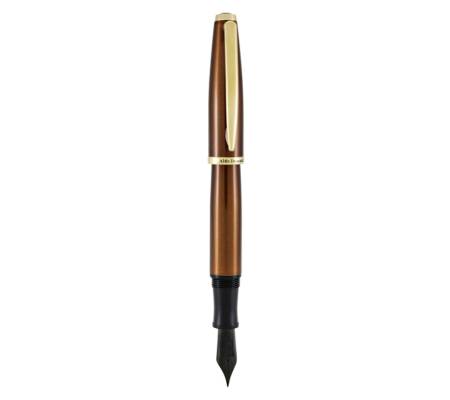 Penna stilografica Aldo Domani - punta M - fusto tabacco - Monteverde - J059663 - 80333596630 - DMwebShop