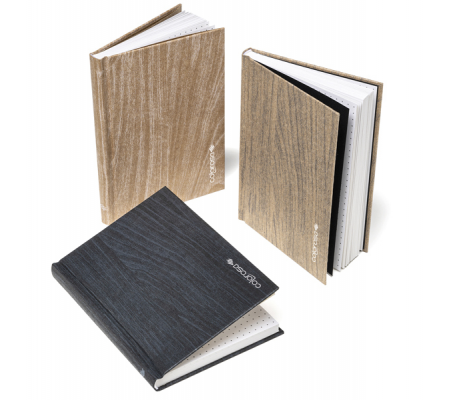 Quaderno editoriale Colorosa Wood - 12 x 17 cm - rigatura puntinata - colori assortiti - Ri.plast - 36WEDIT - DMwebShop