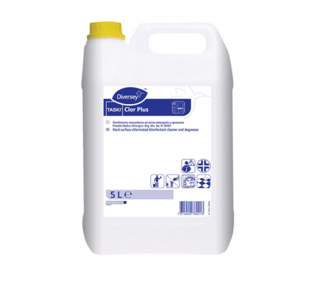 Detergente disinfettante virucida Taski Clor Plus - 5 lt - Diversey  - 101104409 - DMwebShop