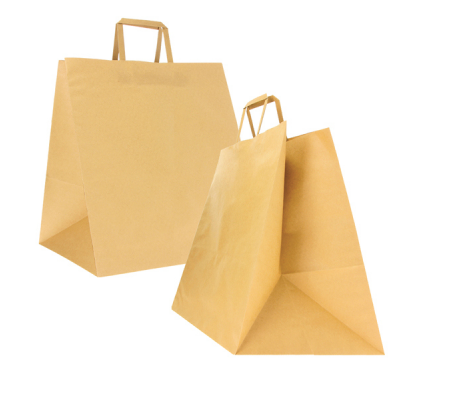 Shoppers Flat maxi - 36 x 32 x 36 cm - carta kraft - avana - conf. 150 pezzi - Mainetti Bags - 087424 - 8029307087424 - DMwebShop