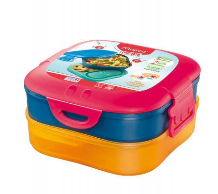 Lunch box 3 in 1 Picnick Concept - rosa corallo - Maped - 870701 - 3154148707011 - DMwebShop