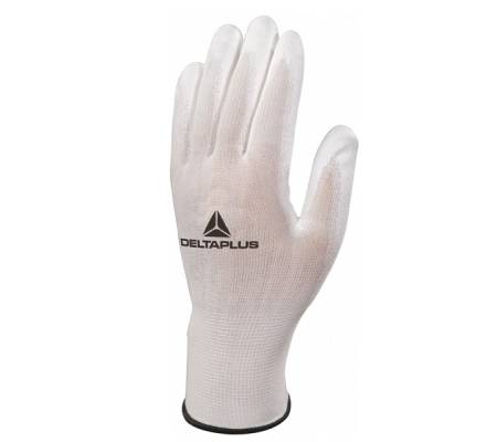 Guanti antistatico VE702PESD - poliestere-carbonio - taglia 10 - bianco - conf. 12 pezzi - Deltaplus - VE702PESD10 - 3295249250072 - DMwebShop