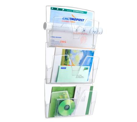 Portadepliant da parete - kit 3 pezzi - Cep - 1001700111 - 3462151701101 - DMwebShop