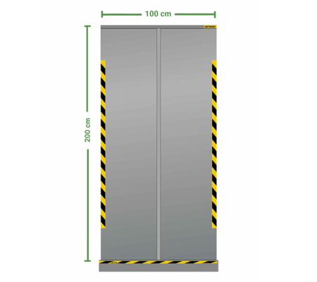 Divisorio roll up - 100 x 200 cm - trasparente - Djois - N799813 - DMwebShop