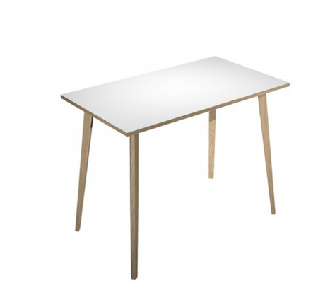 Tavolo alto Woody - 120 x 80 x H 105 cm - rovere-bianco - Artexport - 6404-DKC-3C - DMwebShop