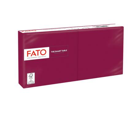 Tovagliolo carta 24 x 24 cm 2 veli bordeaux Fato 82543003 - 24025
