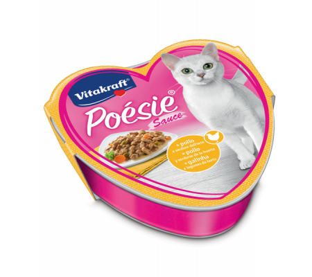 Poe'sie per gatti - gusto pollo e verdure dell'orto - 85 gr - Vitakraft - 31326 - DMwebShop