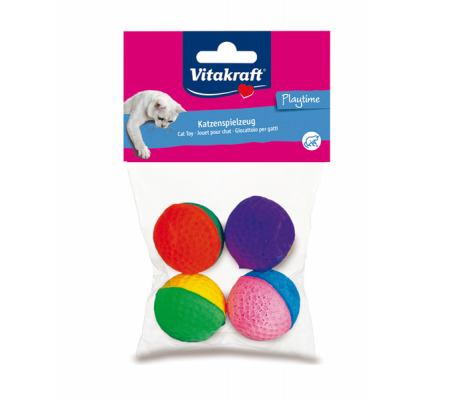 Palline in gomma per gatti - conf. 4 pezzi - Vitakraft - 39888 - DMwebShop