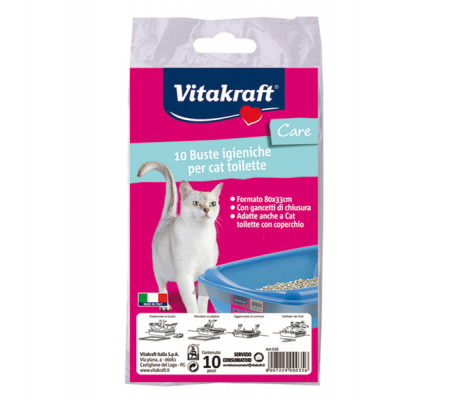 Buste igieniche per toilette dei gatti - conf. 10 pezzi - Vitakraft - 035 - DMwebShop