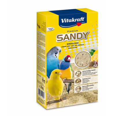 Sabbia per uccellini Sandy - 2,5 kg - Vitakraft - 11003 - 4008239110039 - DMwebShop