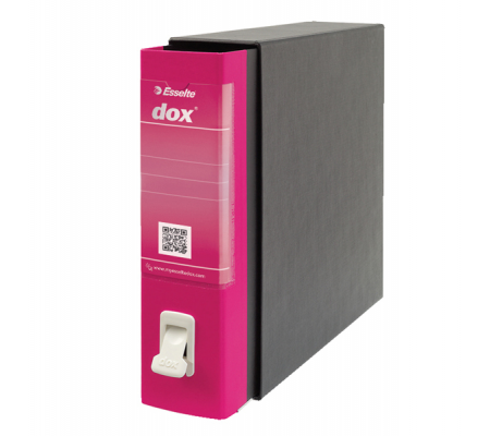 Registratore Dox 2 - dorso 8 cm - protocollo 23 x 34 cm - fucsia - Esselte D26200