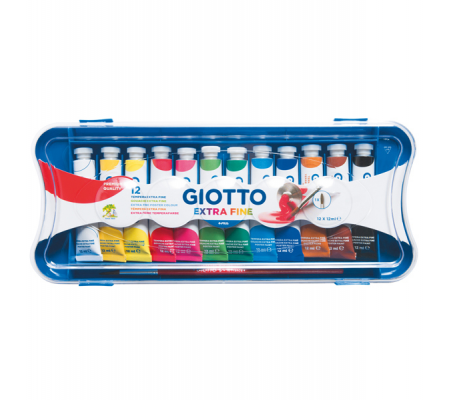 Tubi tempere - 12 ml - colori assortiti - conf. 12 pezzi - Giotto - 30410000 - 8000825311000 - DMwebShop
