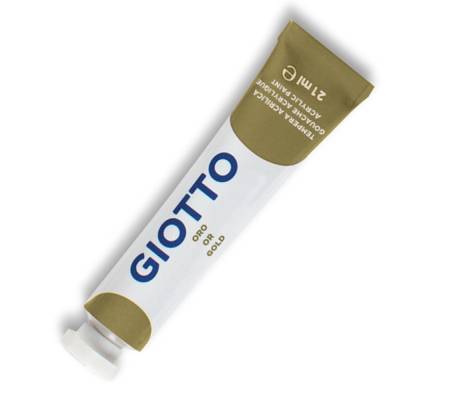 Tempera acrilica extraconcentrata - 21 ml - oro - conf. 6 pezzi - Giotto - 35730000 - 8000825357305 - DMwebShop