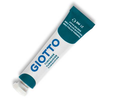 Tempera Tubo 7 - 21 ml - turchese - conf. 6 pezzi - Giotto - 35501800 - 8000825037825 - DMwebShop