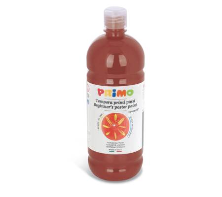 Tempera pronta Primi Passi - 1 lt - terra di Siena bruciata - Primo - 204BR1000730 - 8006919092046 - DMwebShop