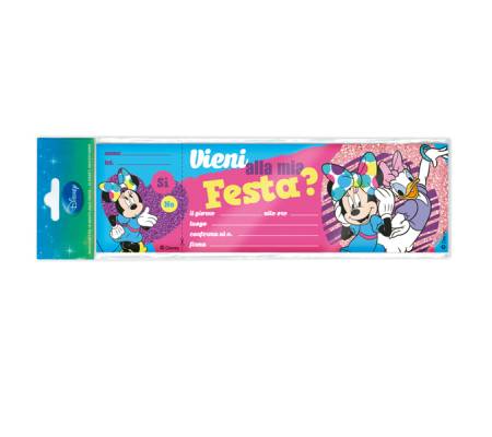 Blocchetto invito alla festa Minnie Disney - conf. 10 pezzi - Rex Sadoch - WYASSMIN - 8006715087987 - DMwebShop