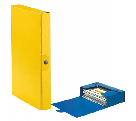 Scatola progetto Eurobox - dorso 4 cm - 25 x 35 cm - giallo - Esselte 390324090