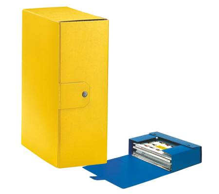 Scatola progetto Eurobox - dorso 12 cm - 25 x 35 cm - giallo - conf. 5 pezzi - Esselte - 390332090 - 8004157332092 - DMwebShop