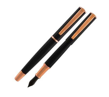 Penna Stilografica Impressa - punta M - nero-rosegold - Monteverde - J029860 - 80333298633 - DMwebShop