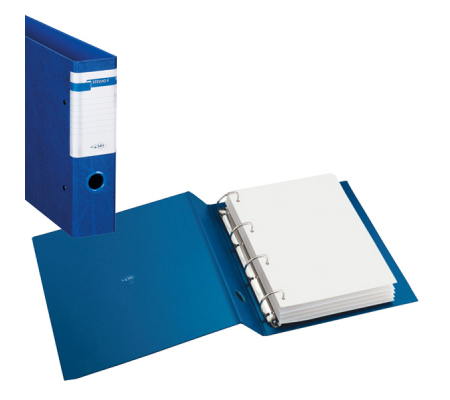 Raccoglitore Stelvio F - 4 anelli a D - Ø 40 mm - dorso 5 cm - f.to utile 22 x 30 cm - blu - Sei Rota - 37404407 - 8004972004525 - DMwebShop