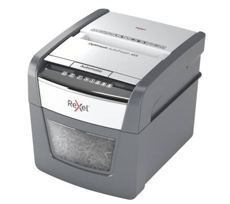 Distruggidocumenti Optimum AutoFeed+ 45X - a frammenti - Rexel - 2020045XEU - 5028252613859 - DMwebShop