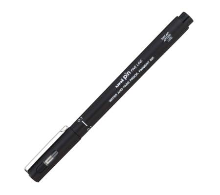 Pin fineliner - punta 0,1 mm - nero - conf. 12 pezzi - Uni Mitsubishi - M PIN101 N - 4902778915202 - DMwebShop
