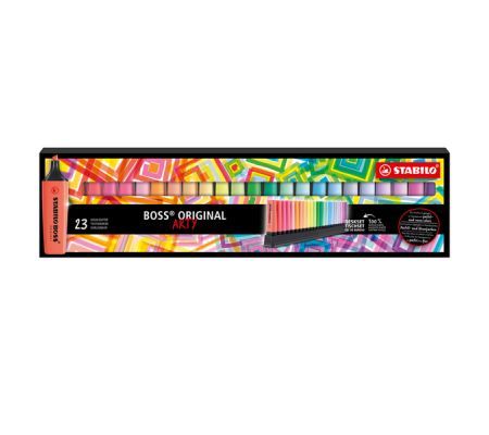 Evidenziatori Boss Original - colori assortiti fluo + pastel - deskset 23 pezzi - Stabilo - 7023-01-5 - 7023-01-5-20 - 4006381565936 - DMwebShop