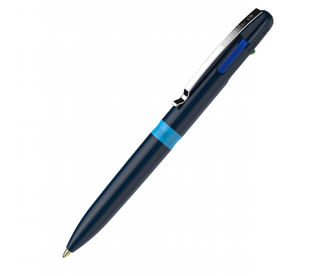 Penna a sfera Take 4 - punta media - 4 colori - fusto blu - Schneider - P138003 - 4004675140135 - DMwebShop
