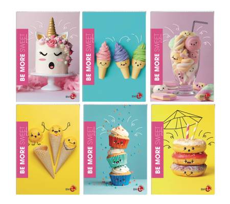 Maxiquaderno Be More Sweet - A4 - 36+2 fogli - 100 gr - 1 rigo - conf. 10 pezzi - BM - 0122275 - 8008234222757 - DMwebShop