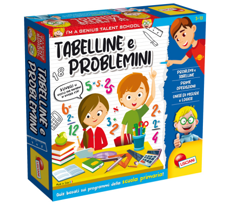 I'm a Genius Tabelline e Problemi - Lisciani - 100491 - 8008324048885 - DMwebShop