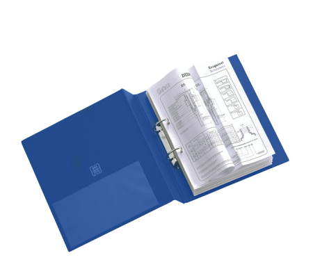 Raccoglitore Stelvio - 2 anelli a D - Ø 50 mm - dorso 7 cm - 22 x 30 cm - blu - Sei Rota 35504207