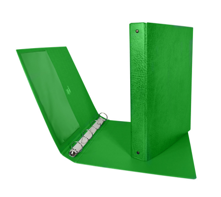 Raccoglitore Stelvio - 4 anelli tondi 25 mm - dorso 3 cm - 22 x 30 cm - verde - Sei Rota 36254405