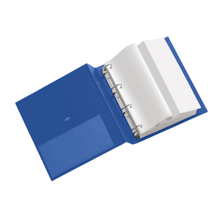 Raccoglitore Stelvio - 4 anelli tondi 30 mm - dorso 3,5 cm - 22 x 30 cm - blu - Sei Rota 36304407
