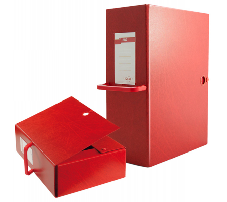 Scatola archivio Big 160 - con maniglia - dorso 16 cm - 25 x 35 cm - rosso - Sei Rota 68001612