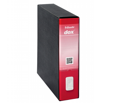 Registratore 9 - dorso 8 cm - 35 x 31,5 cm - rosso - Esselte - Dox 000212B1