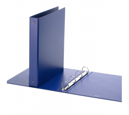 Raccoglitore Europa - 4 anelli tondi 30 mm - dorso 4 cm - 22 x 30 cm - blu - Favorit 400051116