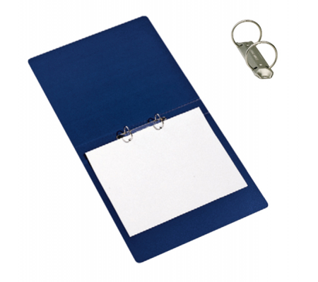 Raccoglitore Presspan 2 anelli - 25 mm - dorso 3 cm - 25 x 33 cm - blu - Cart. Garda