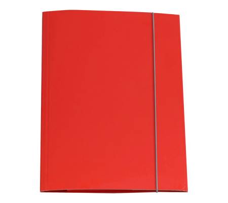 Cartellina con elastico - cartone plastificato - 3 lembi - 25 x 34 cm - rosso - conf. 10 pezzi - Cart. Garda - CG0032LBXXXAE02 - 8001182005359 - DMwebShop