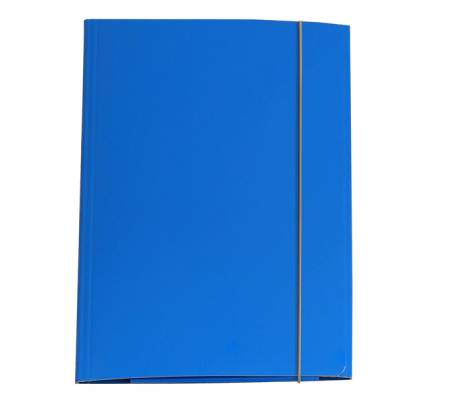 Cartellina con elastico - cartone plastificato - 3 lembi - 25 x 34 cm - azzurro - conf. 10 pezzi - Cart. Garda - CG0032LBXXXAE06 - 8001182007094 - DMwebShop