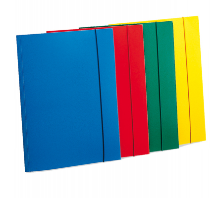 Cartellina con elastico - PPL - 3 lembi - 23,5 x 34,5 cm - verde - Fellowes U110-VE