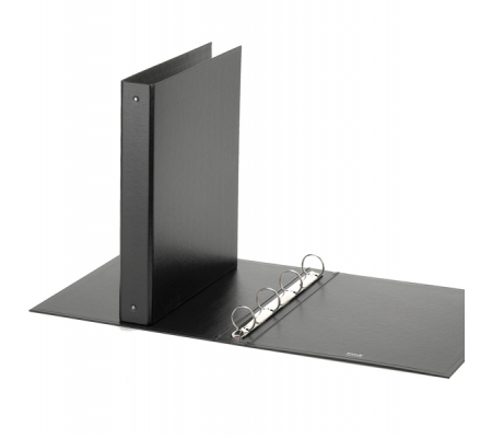 Raccoglitore Europa - 4 anelli tondi 30 mm - dorso 4 cm - 22 x 30 cm - nero - Favorit 400050927