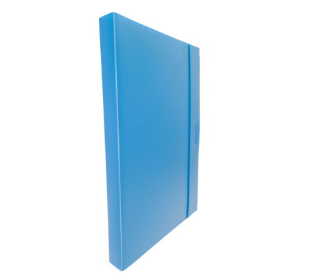 Cartella progetto con elastico - 24 x 35 cm - dorso 3 cm - azzurro - Fellowes U140-AZ