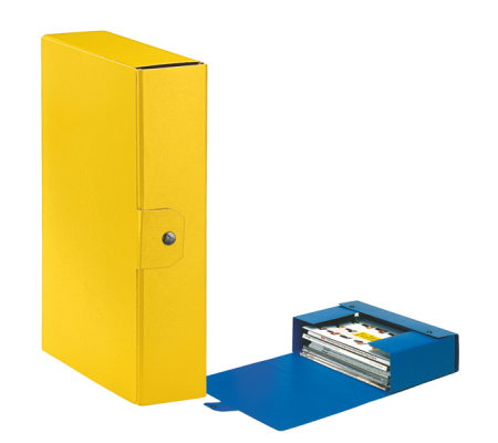 Scatola progetto Eurobox - dorso 8 cm - 25 x 35 cm - giallo - Esselte 390328090