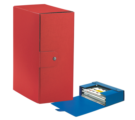 Scatola progetto Eurobox - dorso 15 cm - 25 x 35 cm - rosso - Esselte 390335160