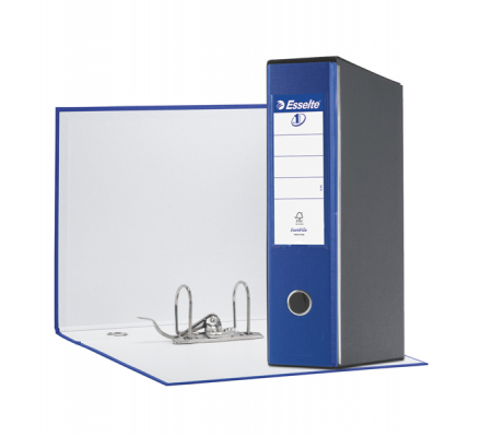 Registratore Eurofile G55 - dorso 8 cm - protocollo 23 x 33 cm - blu - Esselte 390755050