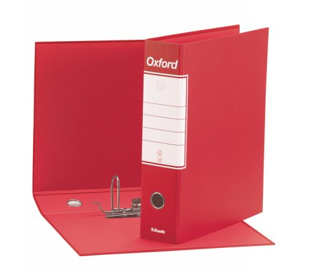 Registratore Oxford G83 - dorso 8 cm - commerciale 23 x 30 cm - rosso - Esselte 390783160